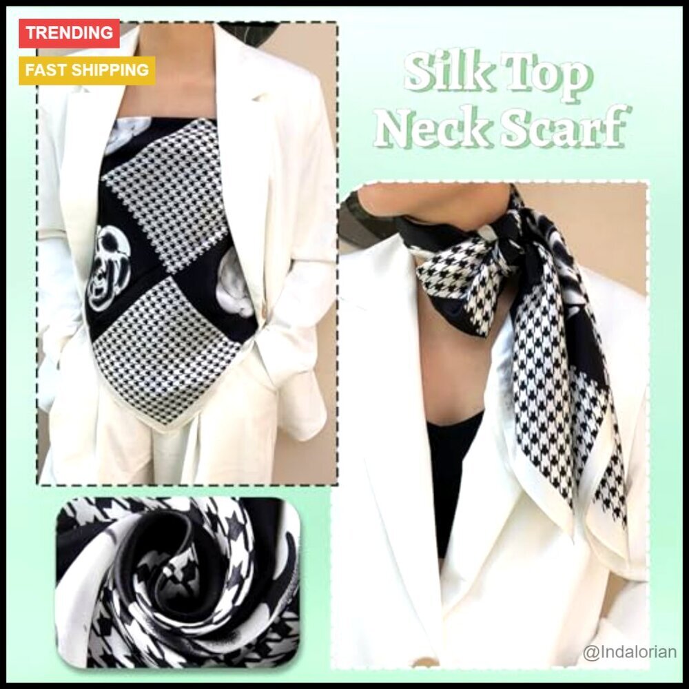 Mulberry Silk Head Scarf Large Square Lightweight Elegant Hair Wrap Bandana - Picture 3 of 7